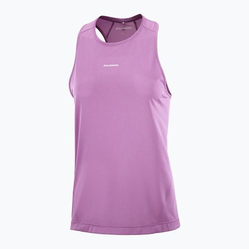 Дамска тениска за бягане Salomon Shakeout Core Tank iris orchid