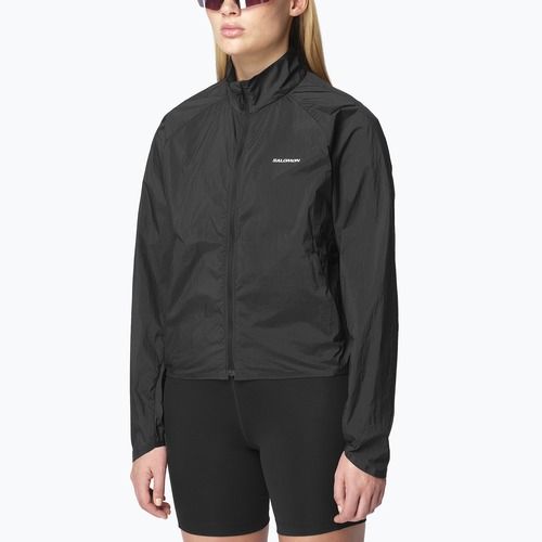 Дамско яке за бягане Salomon Shakeout Fly deep black