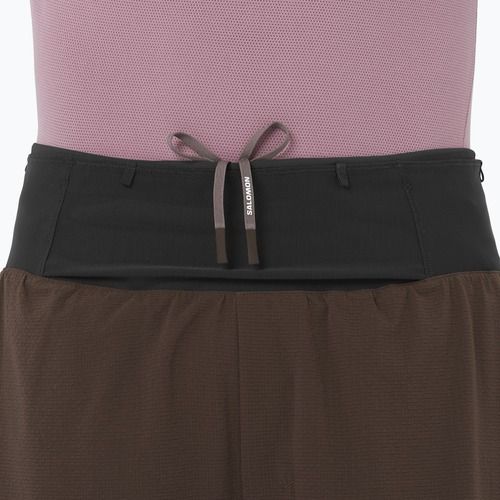 Мъжки шорти за бягане Salomon Sense Aero 2IN1 5“ coffee bean
