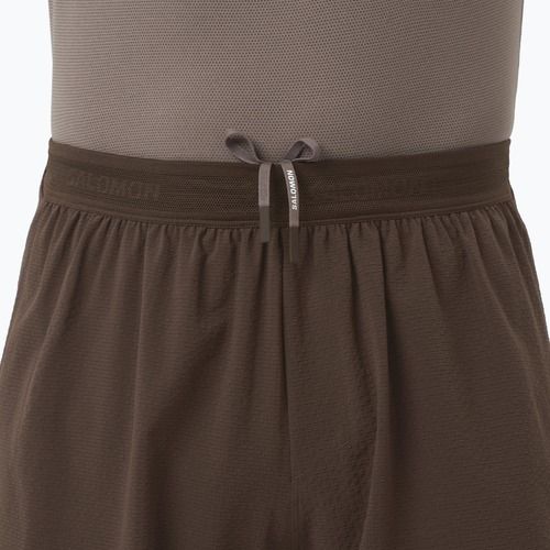 Мъжки шорти за бягане Salomon Sense Aero Stow 5“ coffee bean