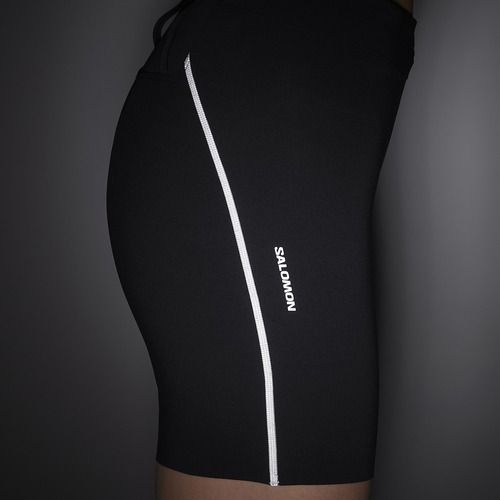 Дамски шорти за бягане Salomon Sense Stow 6“ deep black