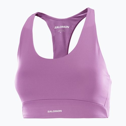 Спортен сутиен Salomon SHAKEout Core iris orchid