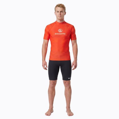 Мъжка тениска AQUASTIC Rimos UV 50+ UPF orange