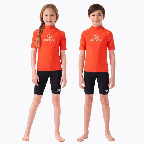 Детска тениска AQUASTIC Rimos UV 50+ UPF orange