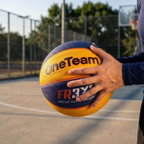 Топка за баскетбол OneTeam Rim Rush Fiba 3x3 blue