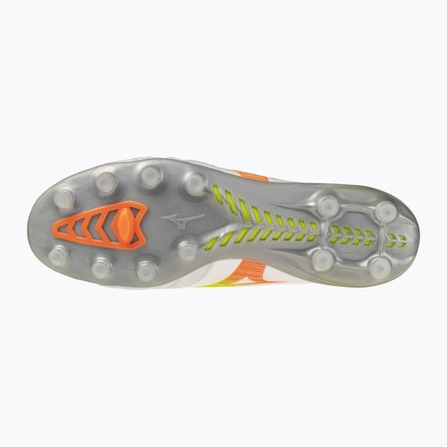 Футболни обувки Mizuno Monarcida Neo III Elite FG white/evening primrose/lava orange