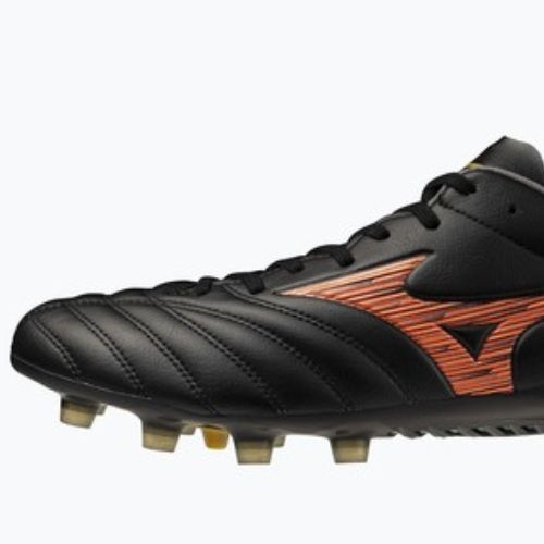 Футболни обувки Mizuno Monarcida Neo III Pro FG black/lava orange/arcadia