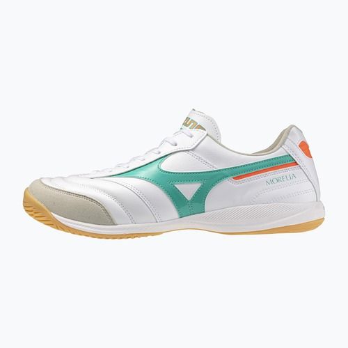 Футболни обувки Mizuno Morelia Sala Elite IN white/arcadia/lava orange