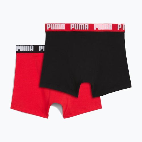 Мъжки боксерки PUMA Everyday Basic 2 чифта red/black