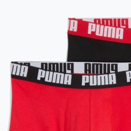Мъжки боксерки PUMA Everyday Basic 2 чифта red/black