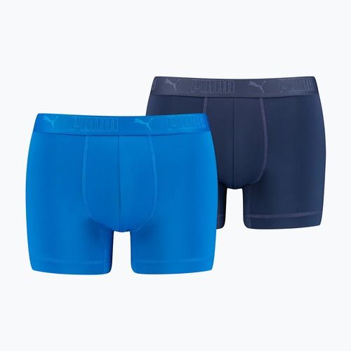 Мъжки боксерки PUMA Sport Microfiber 2 чифта blue combo