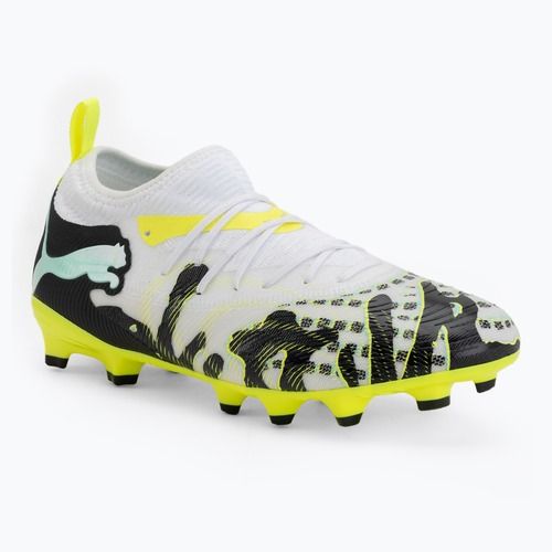 Детски футболни обувки PUMA Future 9 Match Creativity Fg/Ag Jr yellow alert/mint jelly/puma white/puma black