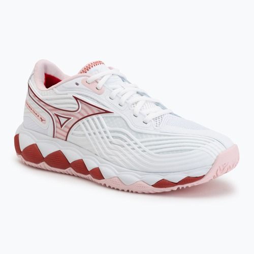Дамски тенис обувки Mizuno Wave Enforce Tour 2 CC white/pinkesque/barbados/cherr