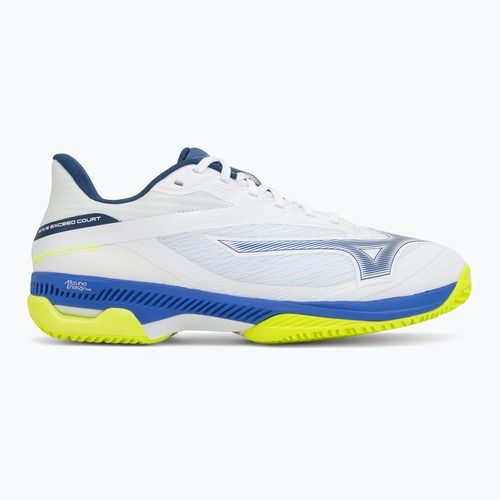 Тенис обувки Mizuno Wave Exceed Court CC white/dazzling blue/lightning
