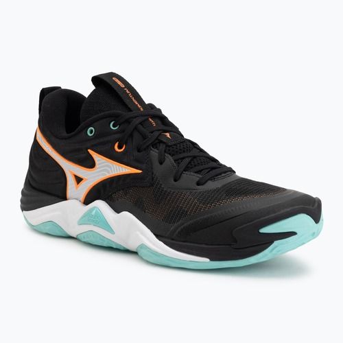 Обувки за волейбол Mizuno Wave Momentum Elite black/tangelo/ice green