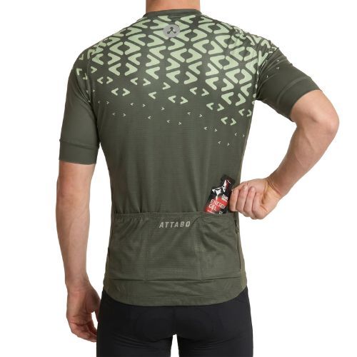 Мъжка тениска за колоездене ATTABO Tevi green
