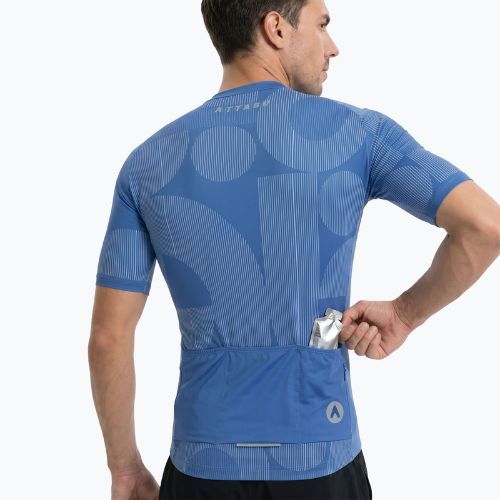 Мъжка тениска за колоездене ATTABO Vites navy blue