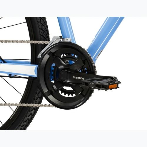 Дамски велосипед за кросфит KROSS Evado 3.0 W blue/white/gloss