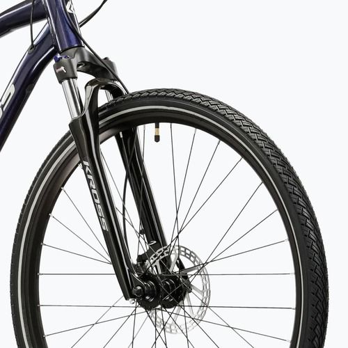 Велосипед за кросфит KROSS Evado 5.0 navy blue/silver/glossy