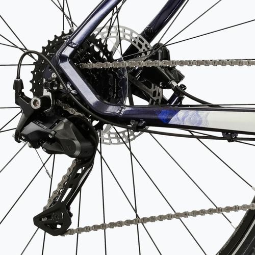 Велосипед за кросфит KROSS Evado 5.0 navy blue/silver/glossy