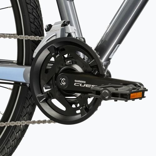Дамски велосипед за кросфит KROSS Evado 5.0 grey/blue/gloss