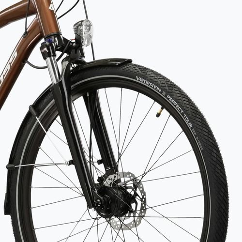 Трекинг велосипед KROSS Trans 5.0 brown/silver/shiny