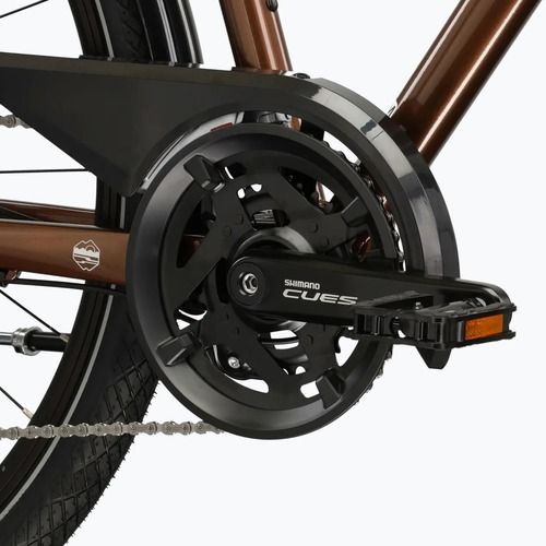 Трекинг велосипед KROSS Trans 5.0 brown/silver/shiny