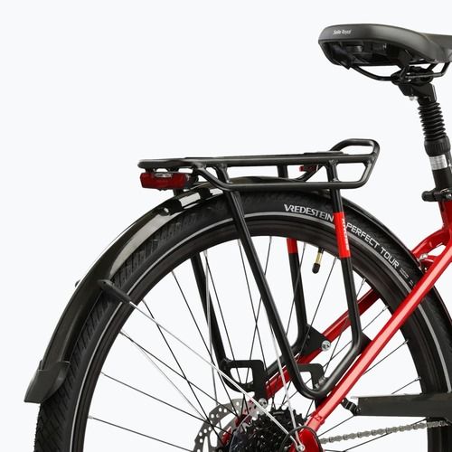 Дамски трекинг велосипед KROSS Trans 5.0 red/silver/gloss