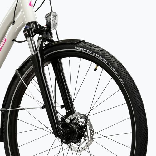 Дамски трекинг велосипед KROSS Trans 5.0 W grey/pink/shiny