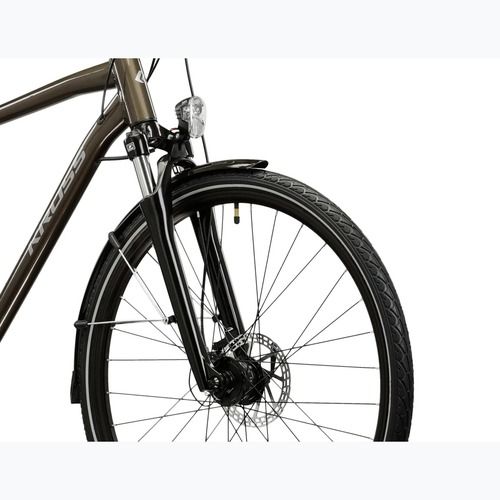 Трекинг велосипед KROSS Trans 4.0 brown/silver/glossy