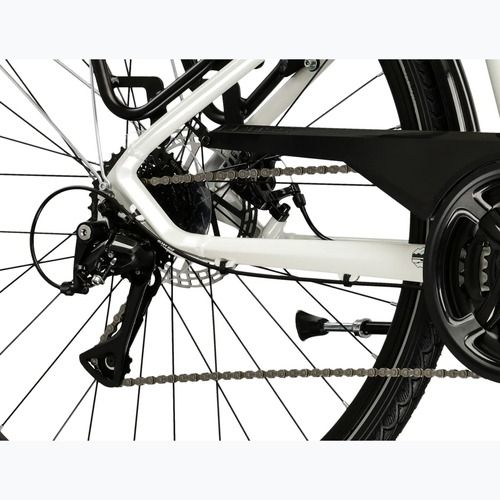 Дамски трекинг велосипед KROSS Trans 3.0 pearl/black/gloss