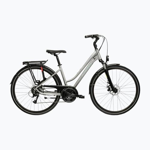 Дамски трекинг велосипед KROSS Trans 3.0 silver/grey/gloss