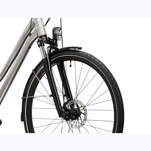 Дамски трекинг велосипед KROSS Trans 3.0 silver/grey/gloss