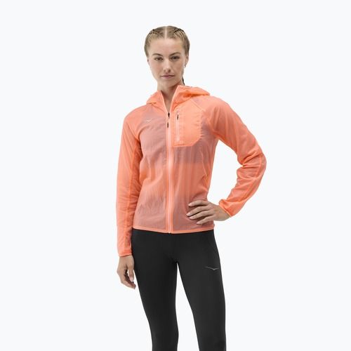 Дамско яке за бягане HOKA Skyflow neon cantaloupe