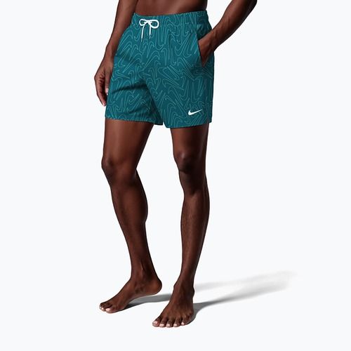 Мъжки бански шорти Nike Breaker Logofetti 5“ Volley green abyss