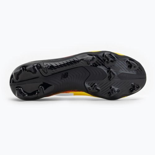 Детски футболни обувки New Balance Furon Team V8 FG punch yellow/black 100/fire cracker
