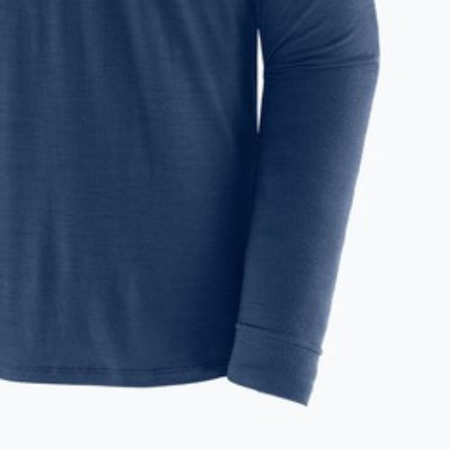 Мъжка блуза с дълъг ръкав Patagonia Cap Cool Merino Blend Graphic heritage header/clement blue