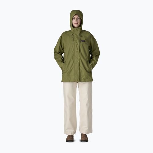Дамско яке за дъжд Patagonia Outdoor Everyday Rain caper green