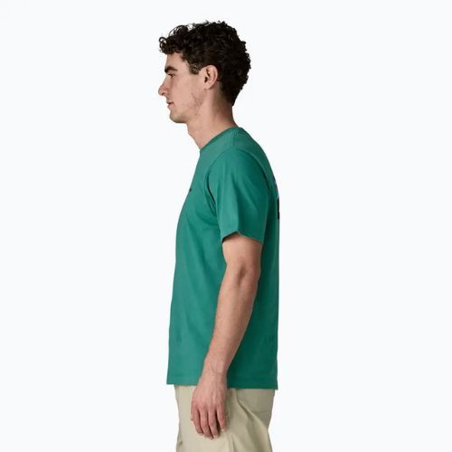 Мъжка тениска Patagonia P-6 Logo gem green
