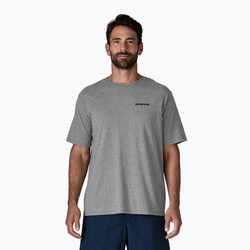 Мъжка тениска Patagonia P-6 Logo Responsibili-Tee gravel heather