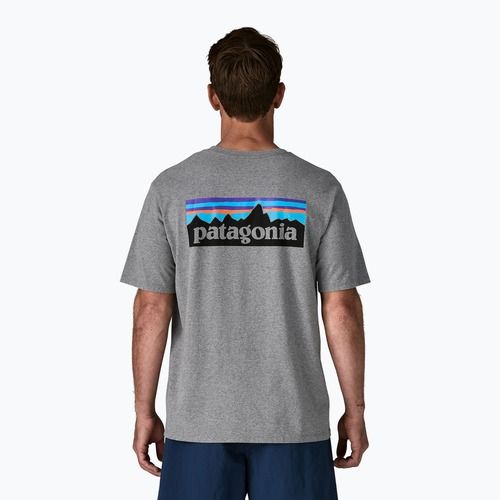 Мъжка тениска Patagonia P-6 Logo Responsibili-Tee gravel heather