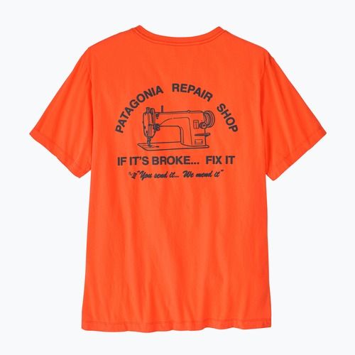 Мъжка тениска Patagonia Repair Shop orange peel