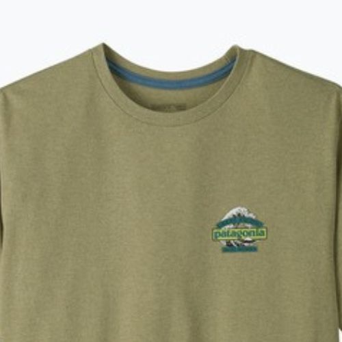 Мъжка тениска за трекинг Patagonia Great Waves Responsibili Tee gumtree green