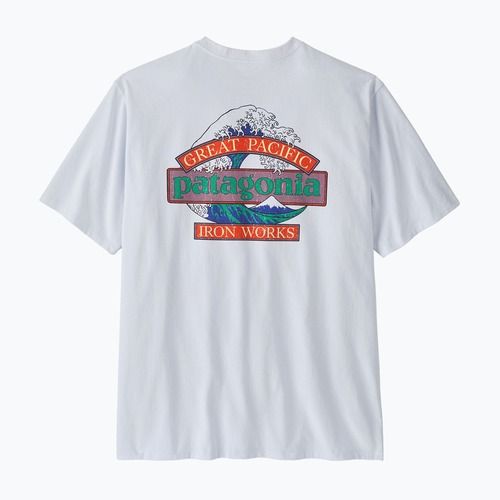 Мъжка тениска за трекинг Patagonia Great Waves Responsibili Tee white