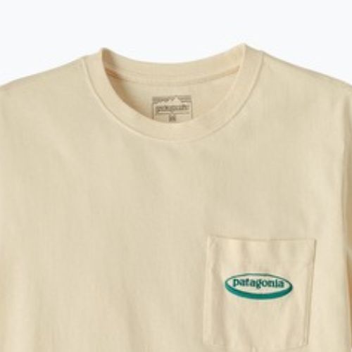 Мъжка тениска Patagonia Midweight '95 Oval Logo Pocket Tee undyed natural