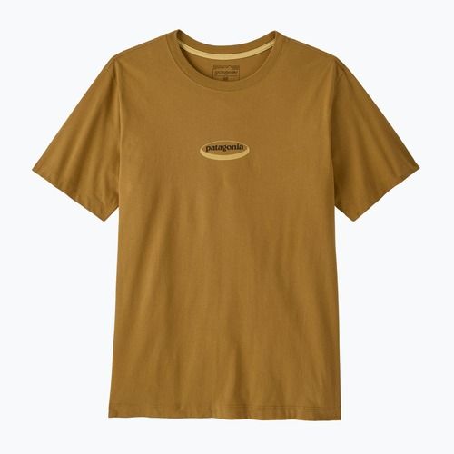 Мъжка тениска Patagonia '95 Oval Logo bobcat brown/sunshine