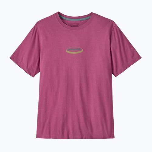 Мъжка тениска Patagonia '95 Oval Logo faded magenta
