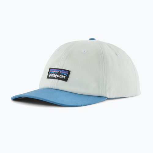 Шапка с козирка Patagonia P-6 Label Trad birch white w/shore blue
