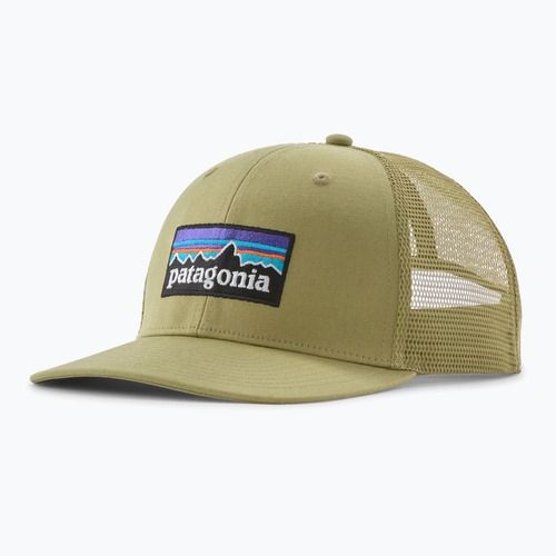 Шапка с козирка Patagonia P-6 Logo Trucker gumtree green