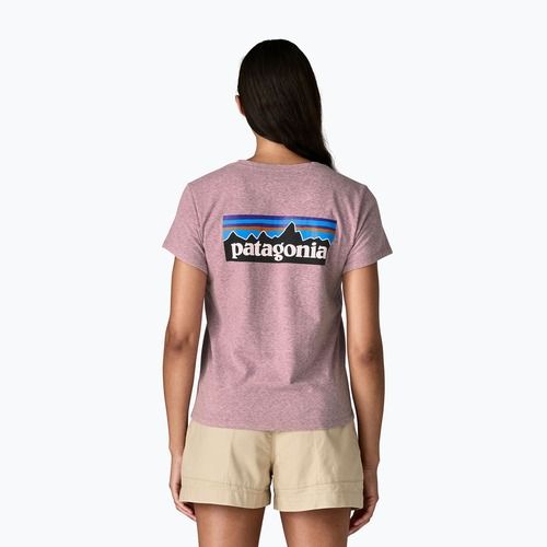 Дамска тениска Patagonia P-6 Logo Responsibili-Tee qulet violet